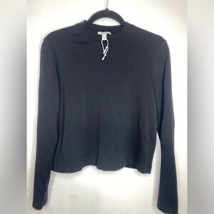 COS Elegant Black Long Sleeve Tee